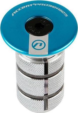 Accent Gwiazdka+kapsel ahead Accent AC-900 Carbon niebieskia 1-1/8"