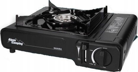 Alpen Kuchenka turystyczna camping czarny, Alpen