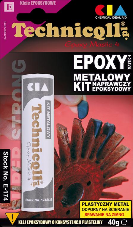 Technicqll Kit epoksydowy metalowy 40g E-174