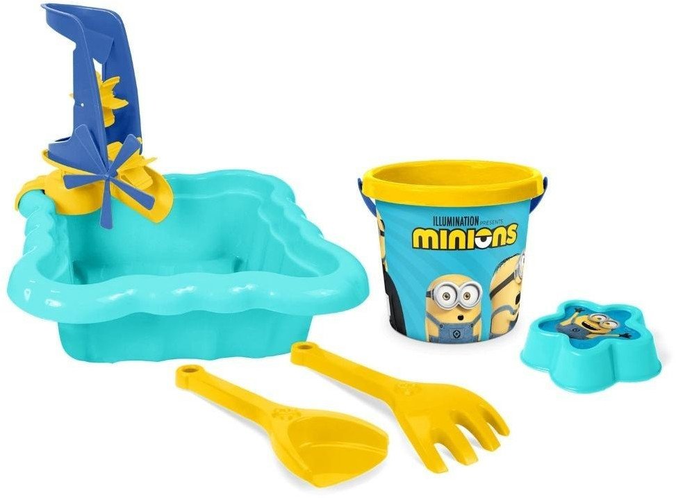 Minions piaskownica z kompletem do piasku