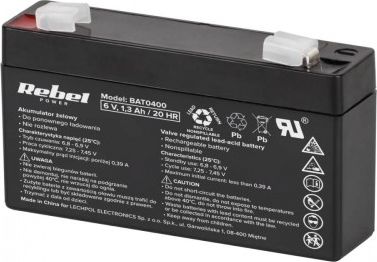 Rebel Akumulator 6V/1.3Ah (BAT0400)