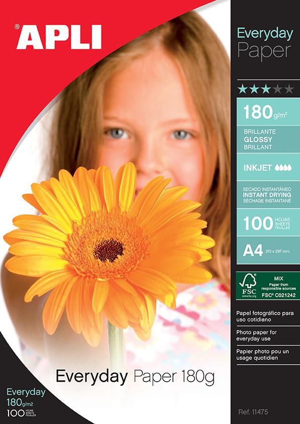 Apli Papier fotograficzny do drukarki A4 (8410782114758)