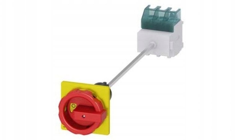 Rozłącznik główny/awaryjny 3P 63A 22kW AC23A 400V montaż na płycie z wałkiem pokrętło otwór centralny 22.5 mm 3LD2545-0TK53