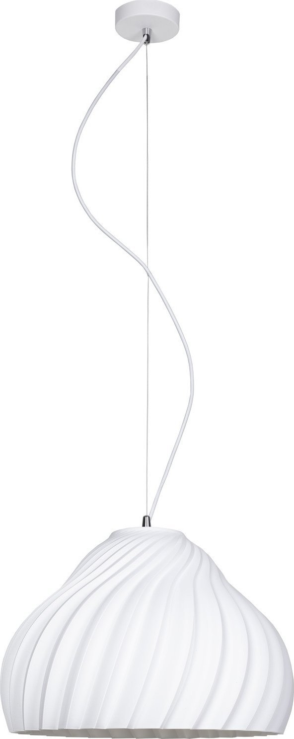 HEXE Lampa wisząca SILVO 380 biała 1 x E27 HX0290