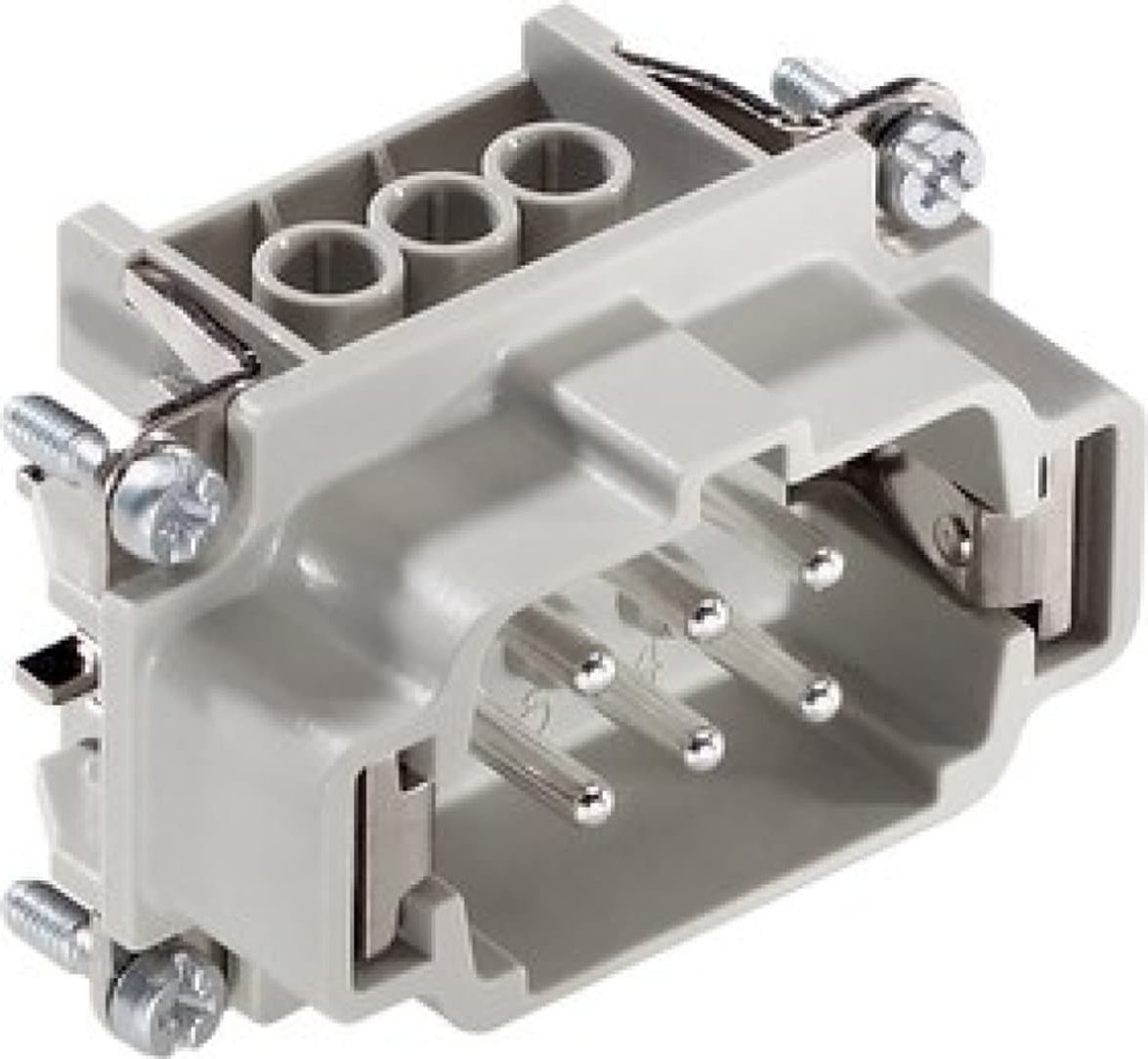 Harting Wkład złącza 6P+PE śrubowy męski EPIC H-BE 6 SS 10190100