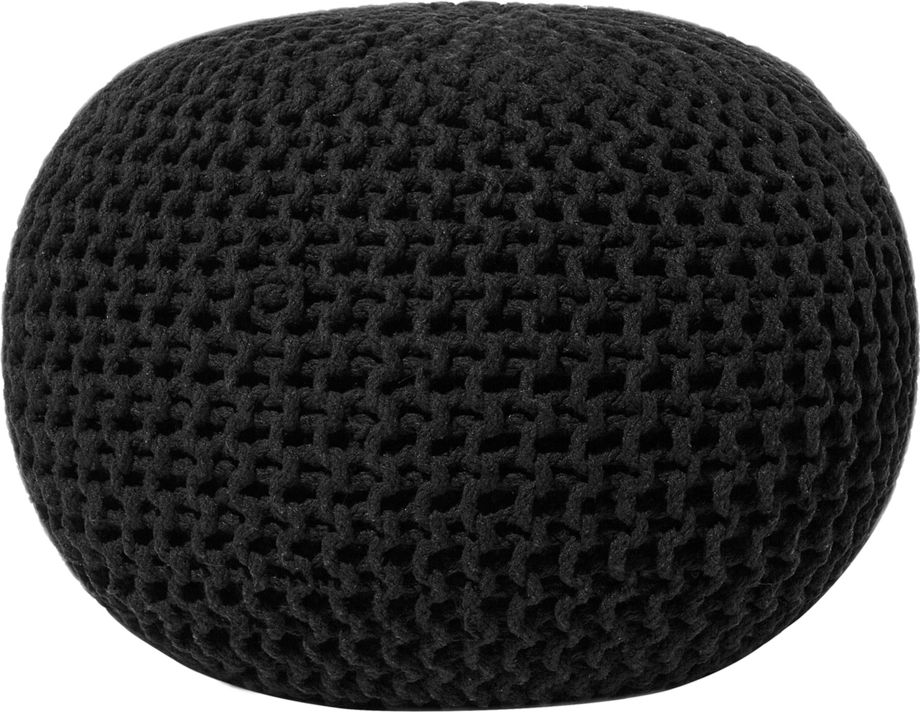 Beliani Puf 50 x 35 cm czarny CONRAD