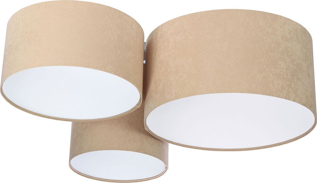 Lampa sufitowa Lumes Beżowo-biała potrójna plafoniada - EXX31-Tyrso