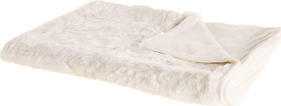 Beliani Koc 150 x 200 cm biały TOURZA