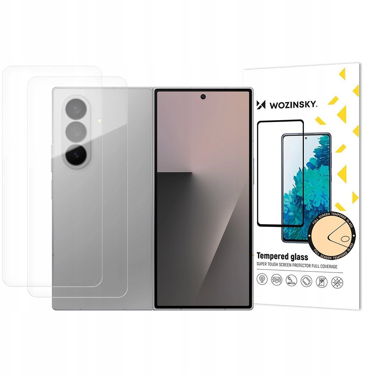 Folia ochronna Wozinsky TPU typu full body na Samsung Galaxy Z Fold 7, zestaw 2 sztuk