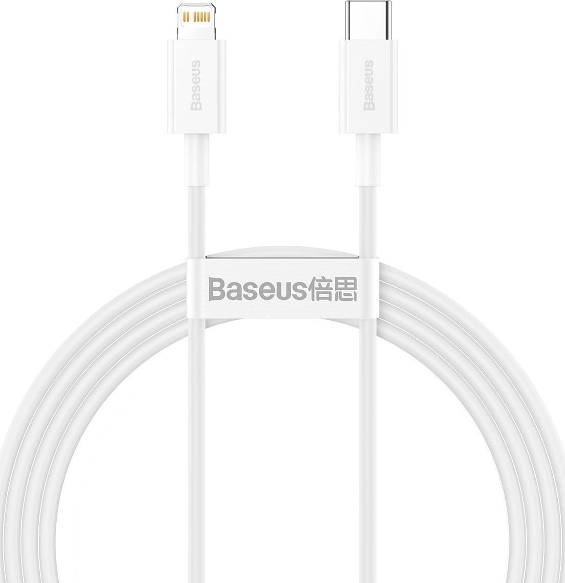 Kabel USB Baseus USB-C - Lightning 1.5 m Biały (CATLYS-B02)