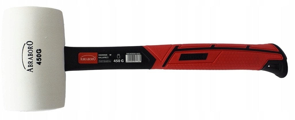 Młotek gumowy biały 450g. Abraboro