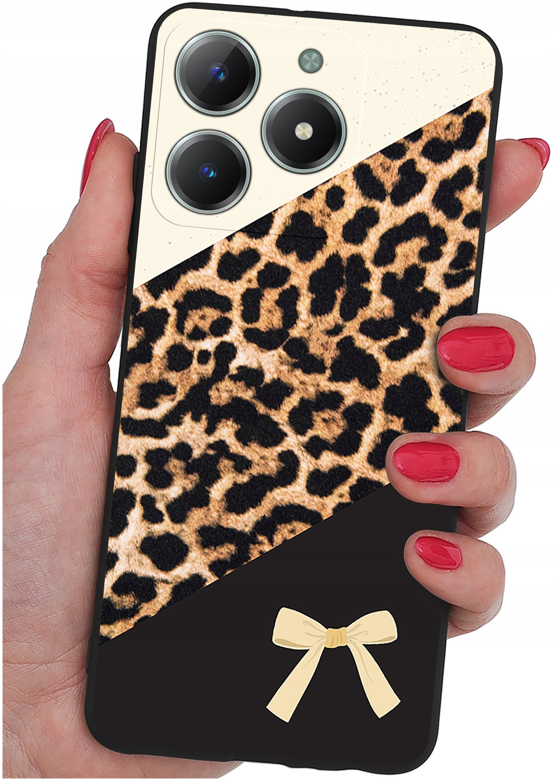 Etui do Realme C61 | C63 WZORY |SILIKONOWE MATT CASE + SZKŁO 9H