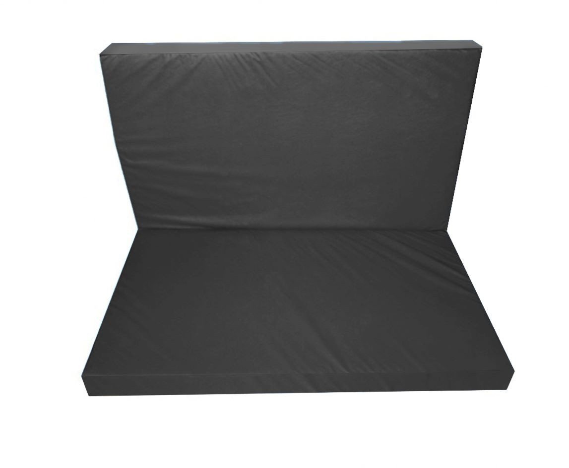 Materac gimnastyczny KIDS 120x100x8 cm dla dzieci grafitowy