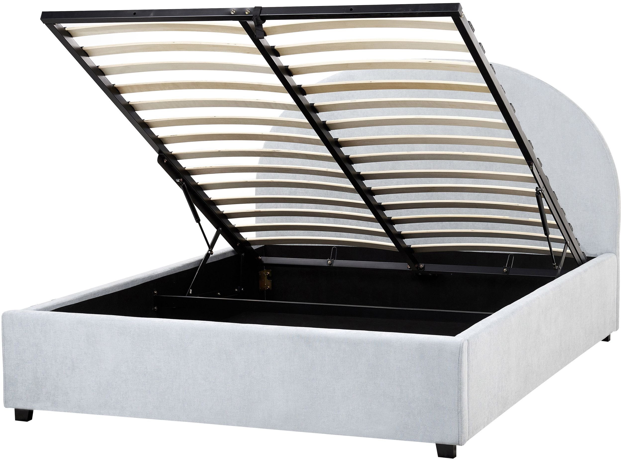 Łóżko z pojemnikiem VAUCLUSE 140 x 200 cm Błękitny