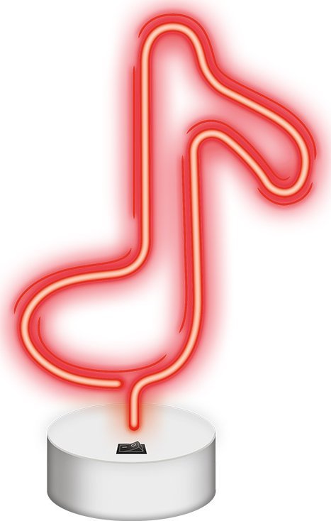 TelForceOne Neon na podstawce LED NUTKA czerwona NNE08 Neolia