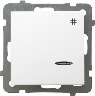 Ospel Łącznik krzyżowy AS z podświetleniem pomarańczowym biały (ŁP-4GS/m/00)