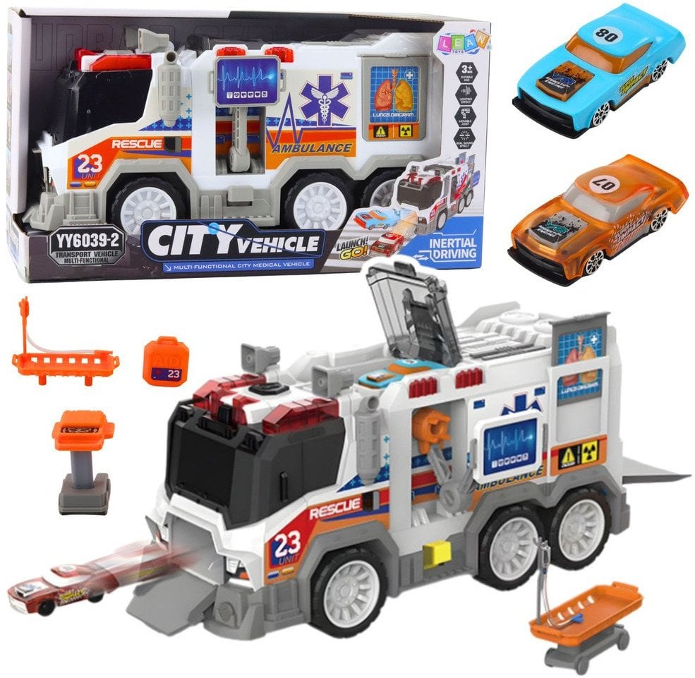 Ambulans Karetka Miejska Pojazd Medyczny Napęd Światła Dźwięki EDUKAMP