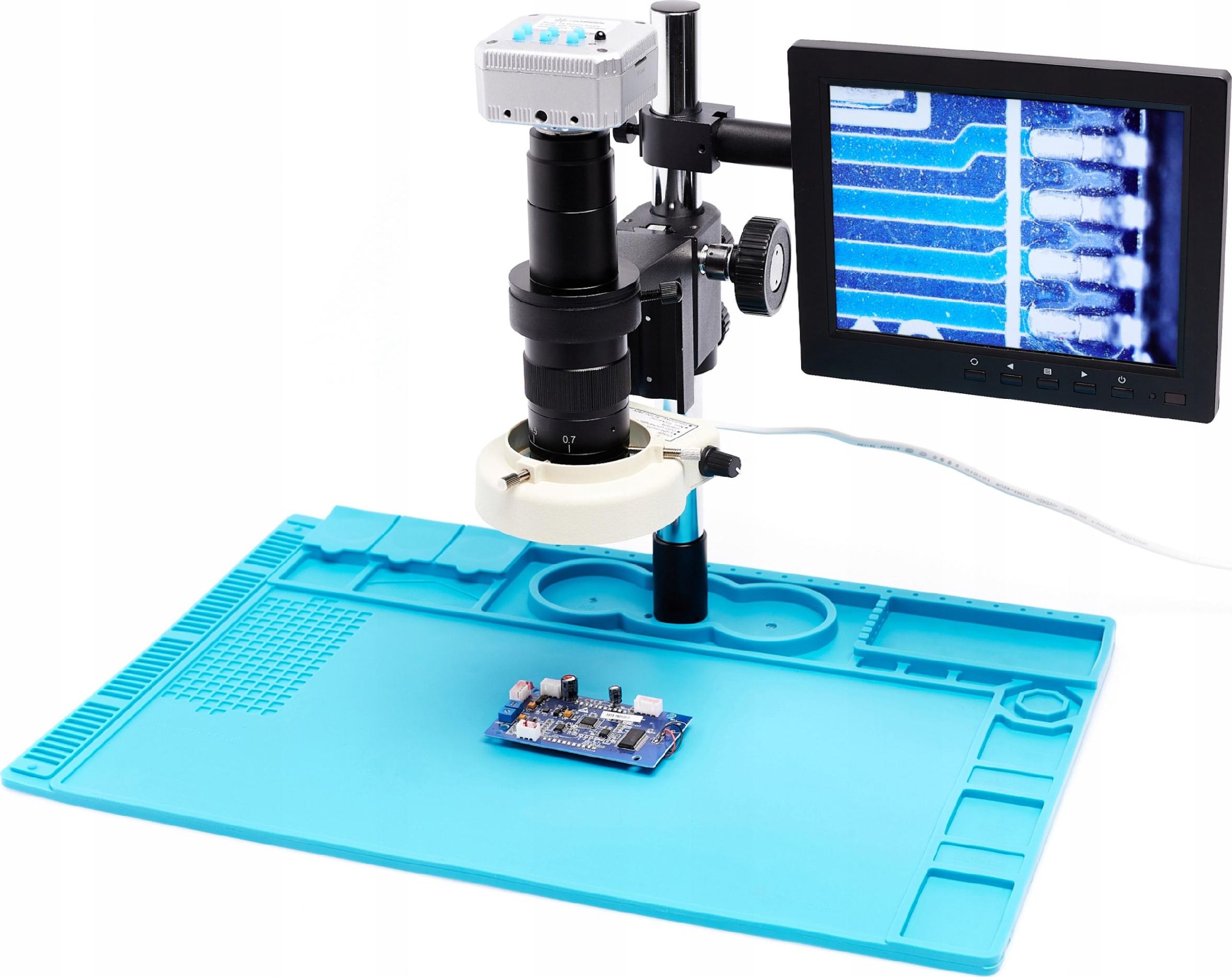 Mikroskop Techrebal MIKROSKOP CYFROWY DOBRA KAMERA 16MP 4K HDMI + BAZA