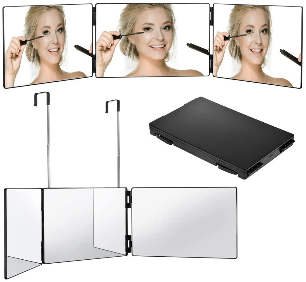 Lusterko kosmetyczne składane 3 częściowe wiszące