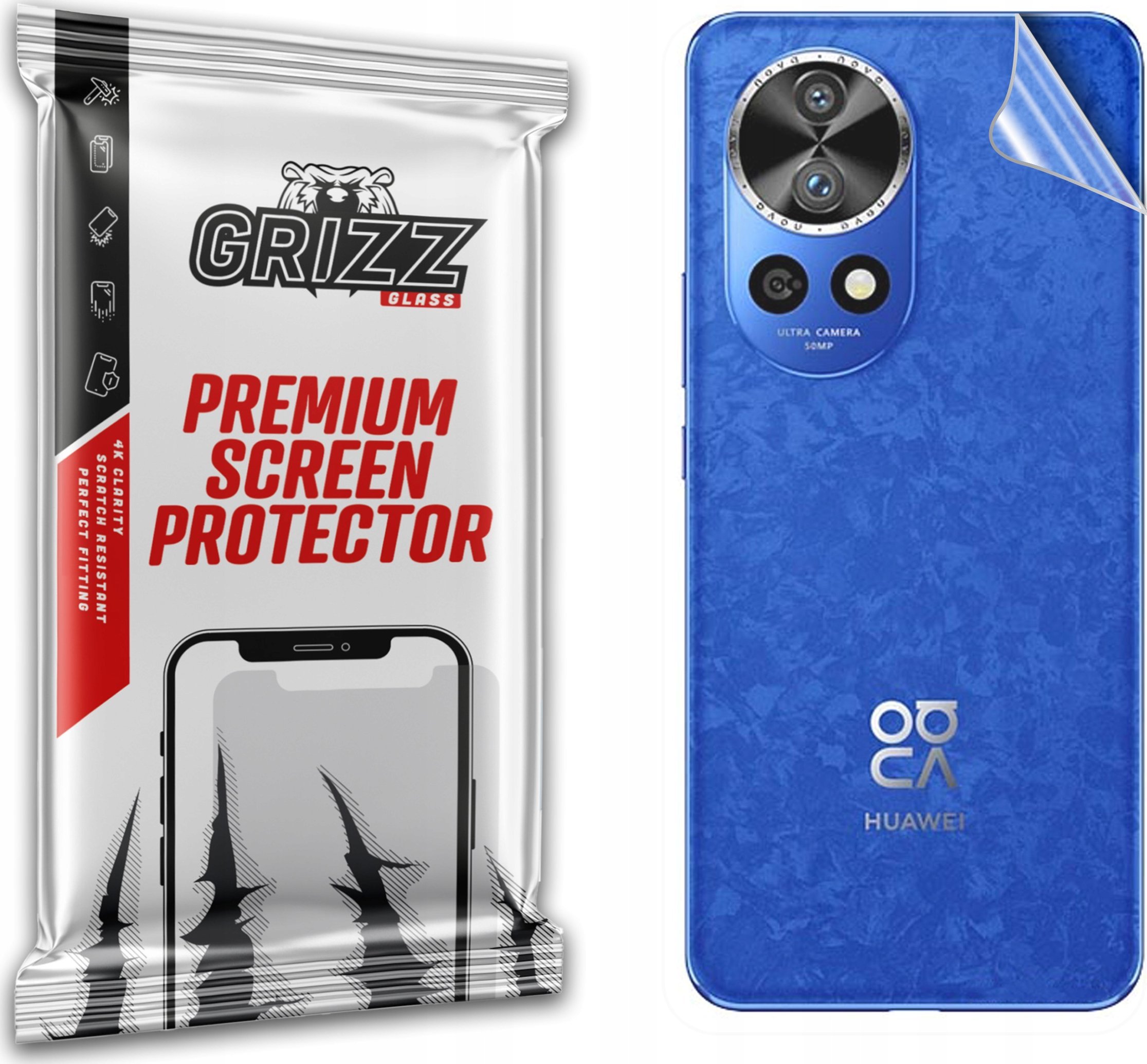GrizzGlass Folia na tył GrizzGlass SatinSkin do Huawei nova 12 Pro