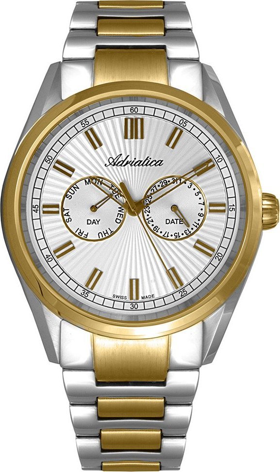 Zegarek Adriatica Zegarek męski Adriatica A8211.2113QF srebrny