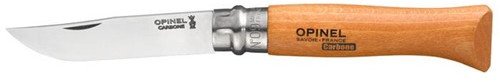 Opinel pocket knife No. 09 carbon blade with wood handle
