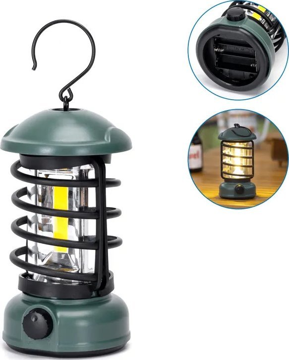 Aigostar Ściemniana latarka kempingowa z pokrętłem na 3 baterie AA Ściemniana latarka kempingowa z pokrętłem na 3 baterie AA