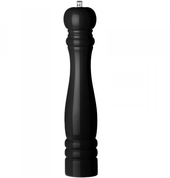 Młynek do mielenia pieprzu drewniany czarny śr. 60 x 315 mm - Hendi 469552