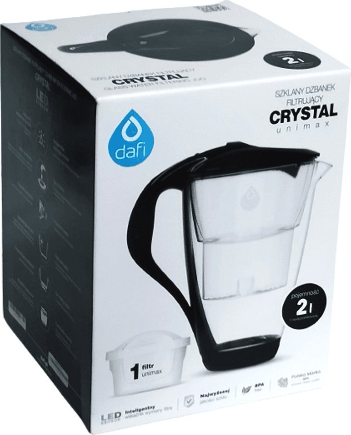 Dzbanek filtrujący Dafi Dzbanek filtrujący DAFI Crystal 2L LED Filtr UNIMAX