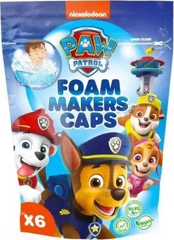 Paw Patrol Foam Makers Caps pianotwory do kąpieli 6x16g