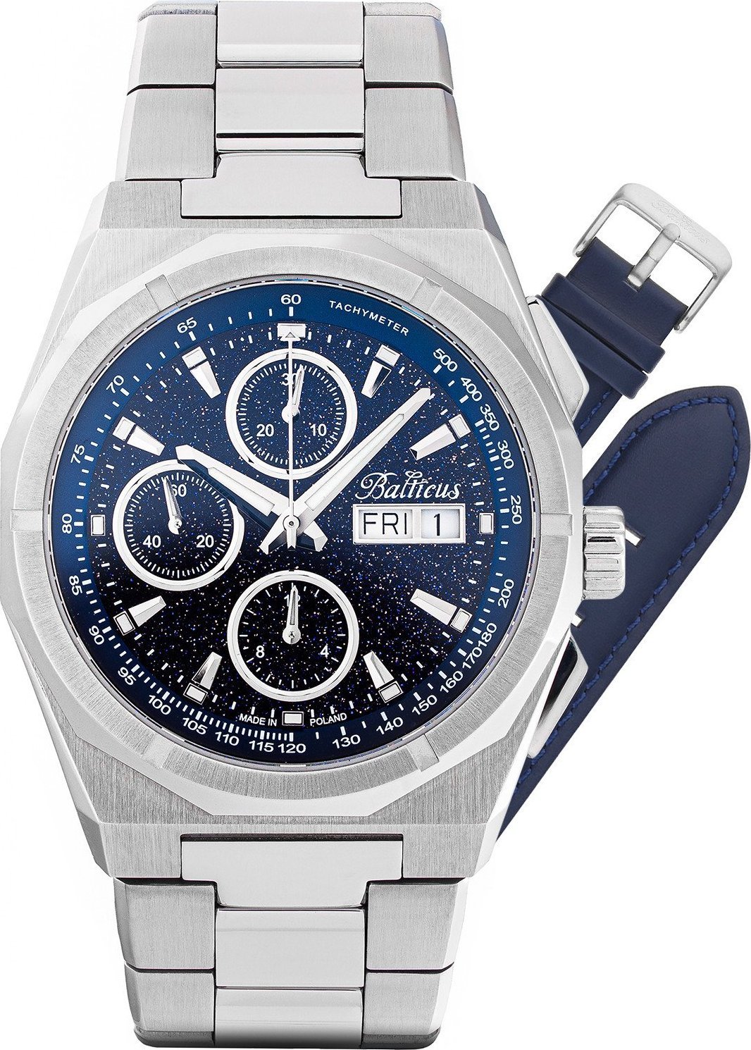 Zegarek Balticus Zegarek męski Balticus BLT-BALSDCHABA srebrny