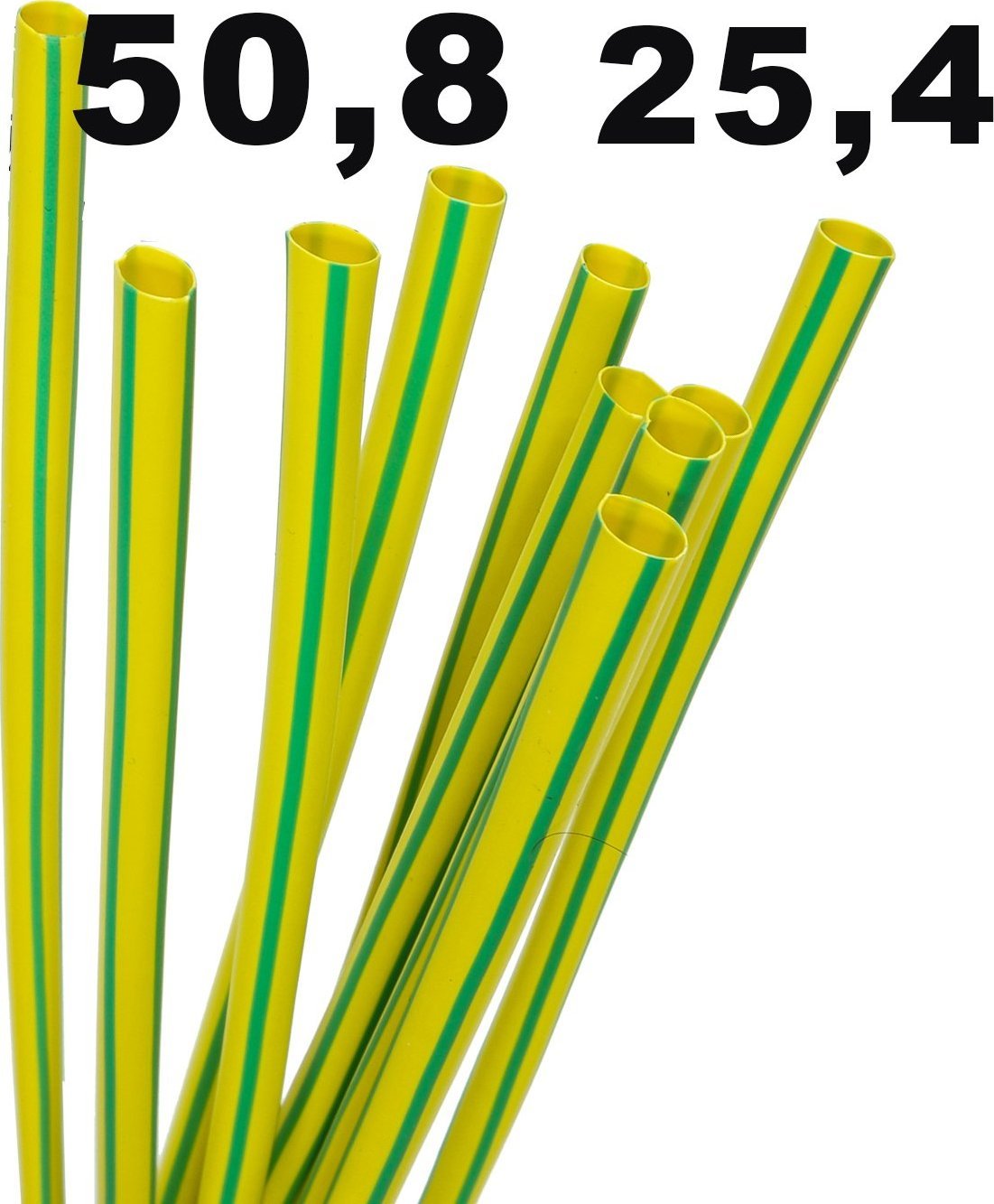 Trytyt Koszulka termokurczliwa RTS 50,8/25,4 1m żółto zie