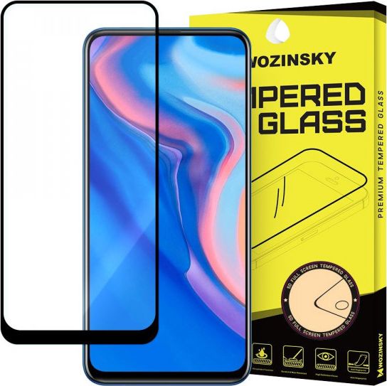 Wozinsky Wozinsky super wytrzymałe szkło hartowane Full Glue na cały ekran z ramką Case Friendly Huawei P Smart Z / Huawei P Smart Pro / Honor 9X czar