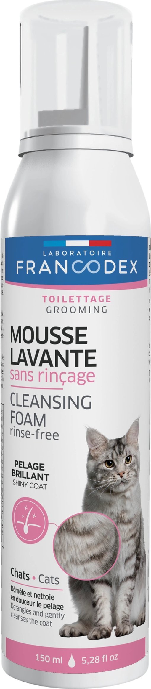 Francodex Pianka myjąca bez spłukiwania, dla kotów 150 ml