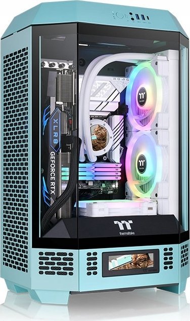 Komputer Thermaltake Thermaltake The Tower 300, tower case (turquoise, tempered glass)