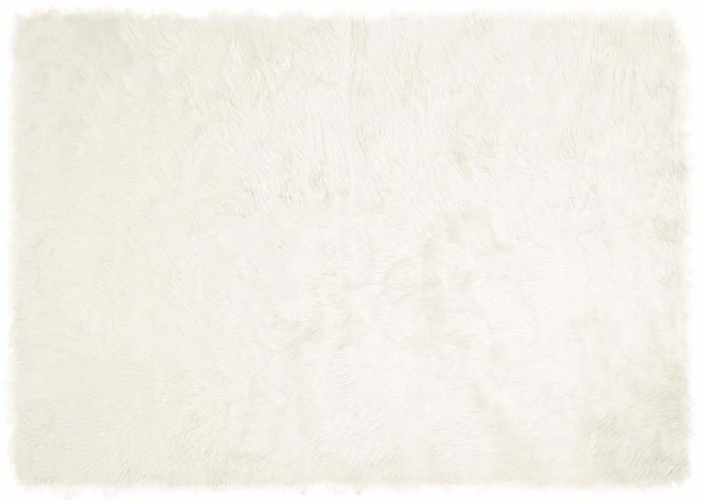 vidaXL Sztuczny dywan wełniany biały 140 x 200 cm