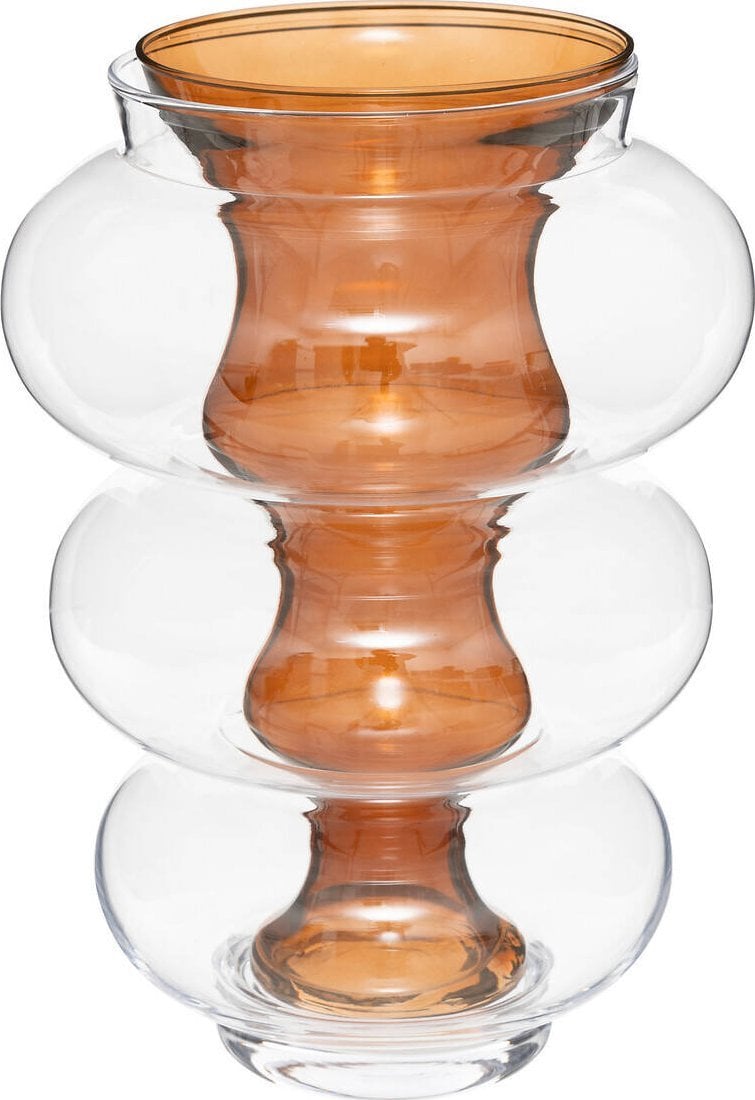 Atmosphera Wazon szklany podwójny MATALI, 36 cm