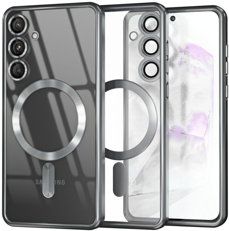 Etui do Galaxy S25 Plus 5G MagSafe, srebrne