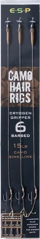 ESP Esp Camo Hair Rig Gripper 6 |EHRCHRG06