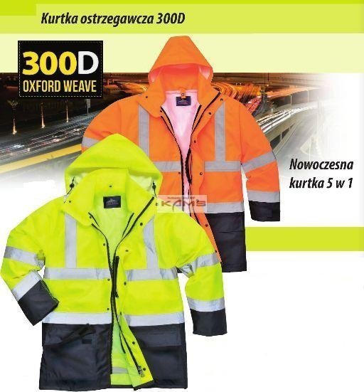 Portwest S768 Nowoczesna kurtka ostrzegawcza 5w1, - Żółto-czarny XL