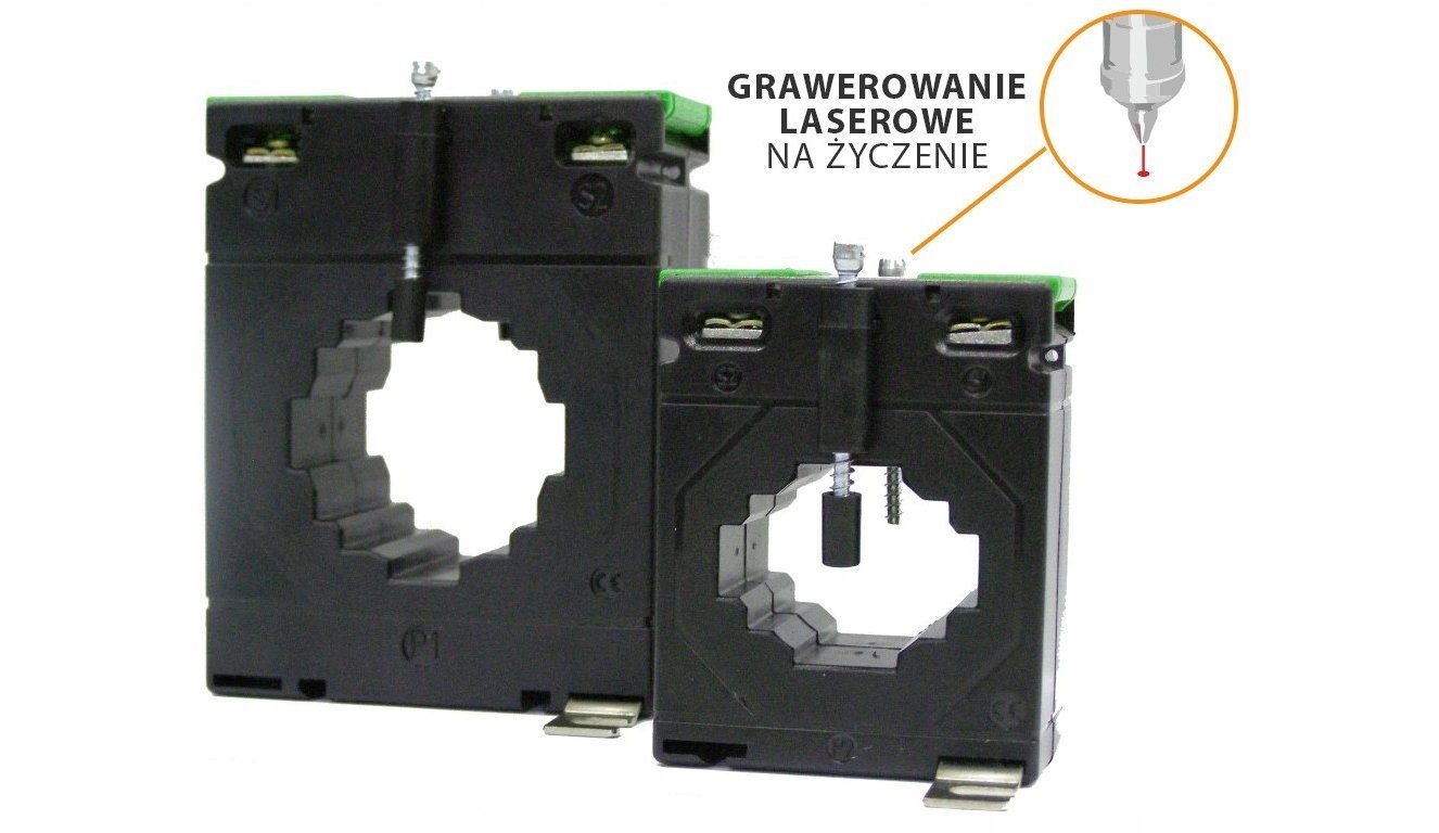 Przekładnik prądowy z otworem na szynę 502130:50/21 (30) 80/5A klasa 0,5 LCTB 5021300080A55