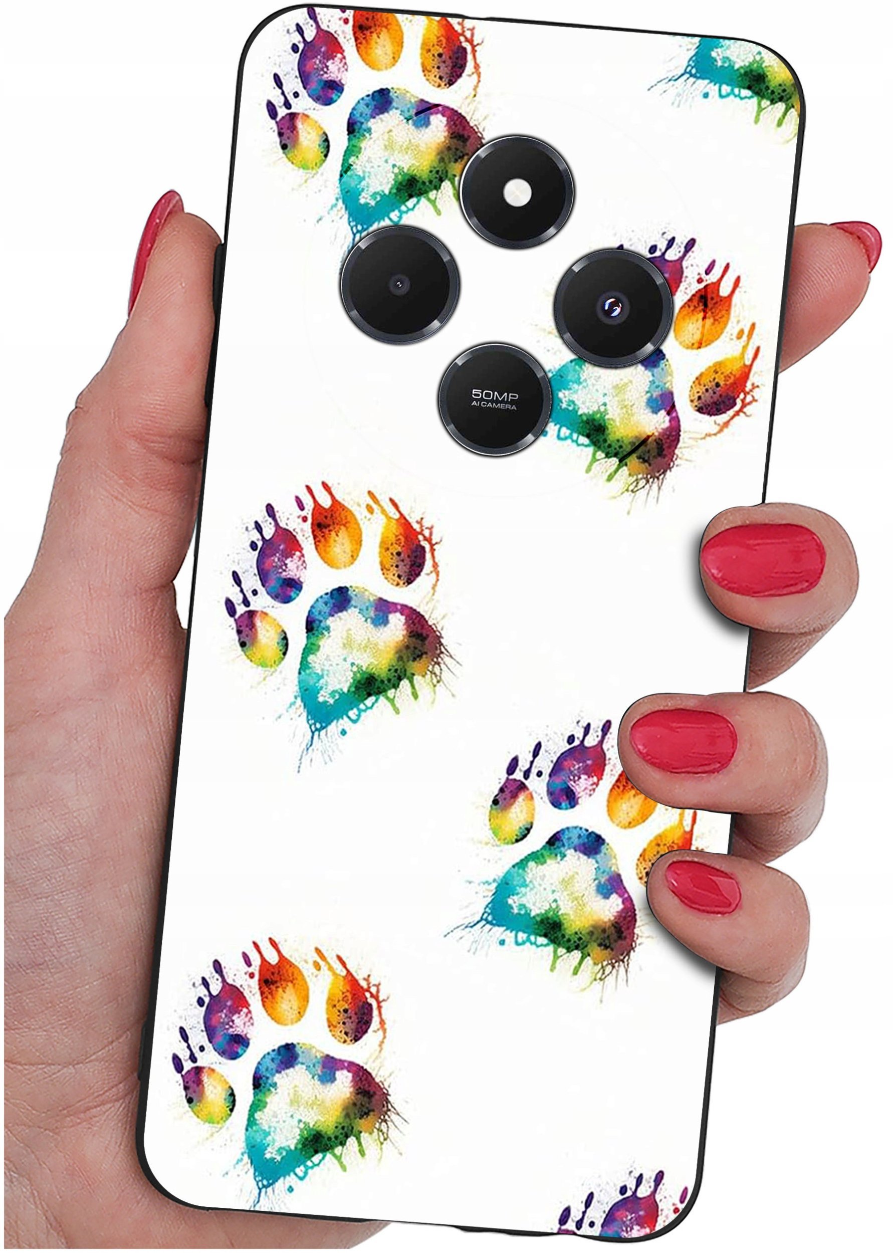 Etui do Xiaomi Redmi 14C WZORY |SILIKONOWE MATT CASE + SZKŁO 9H