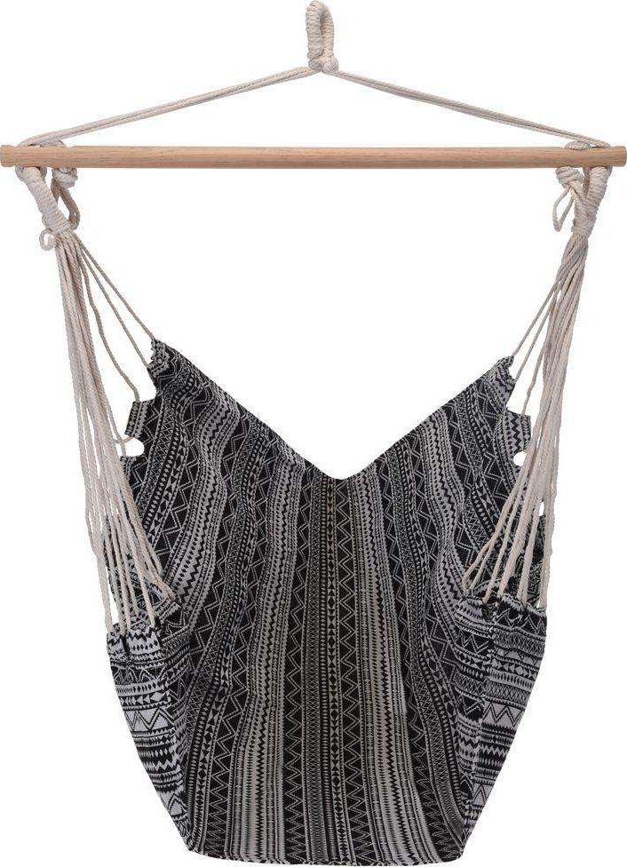 Ambiance Hamak Brazylijski fotel podwieszany huśtawka czarny