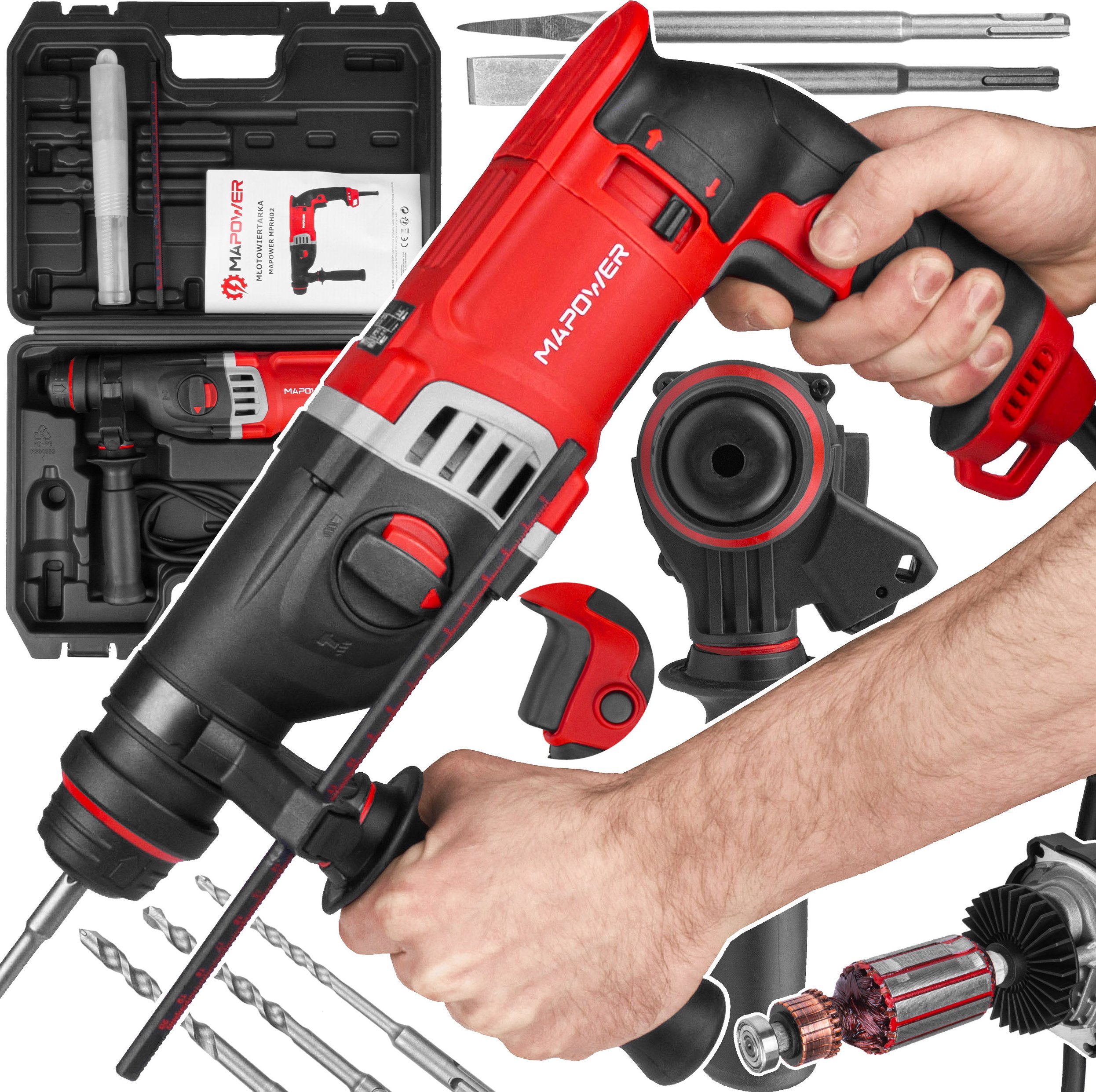 Młotowiertarka MaPower MAPOWER MPRH02 Młotowiertarka