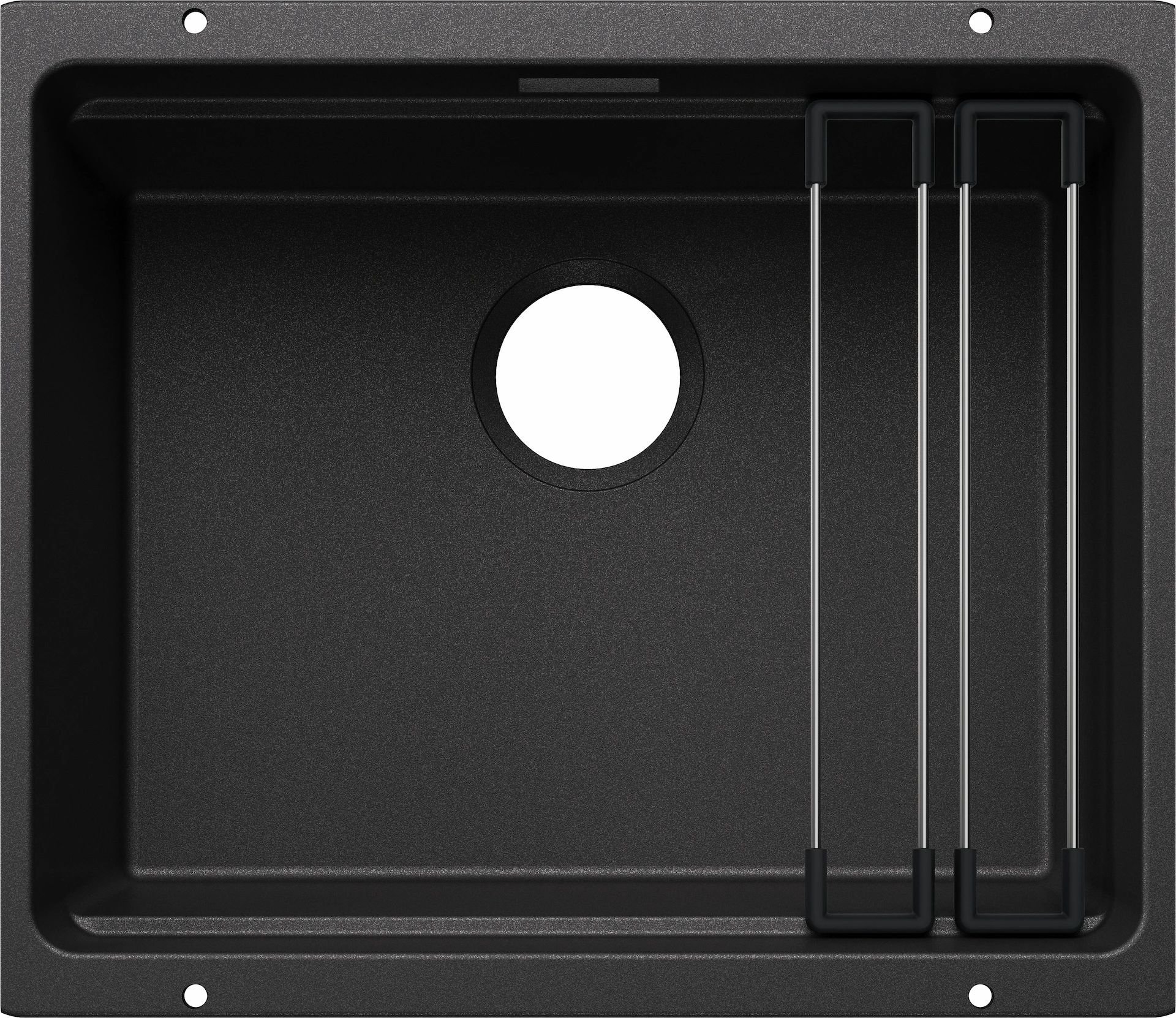 Zlewozmywak Blanco BLANCO ETAGON 500-U Silgranit antracyt, bez armatury, szyny