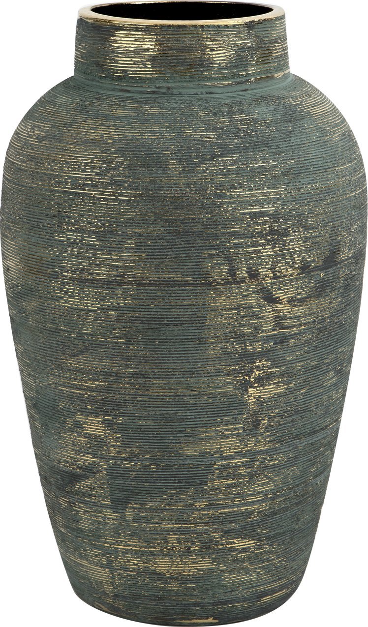 Art-Pol Wazon ceramiczny niebiesko-złoty 42,5cm AP171373