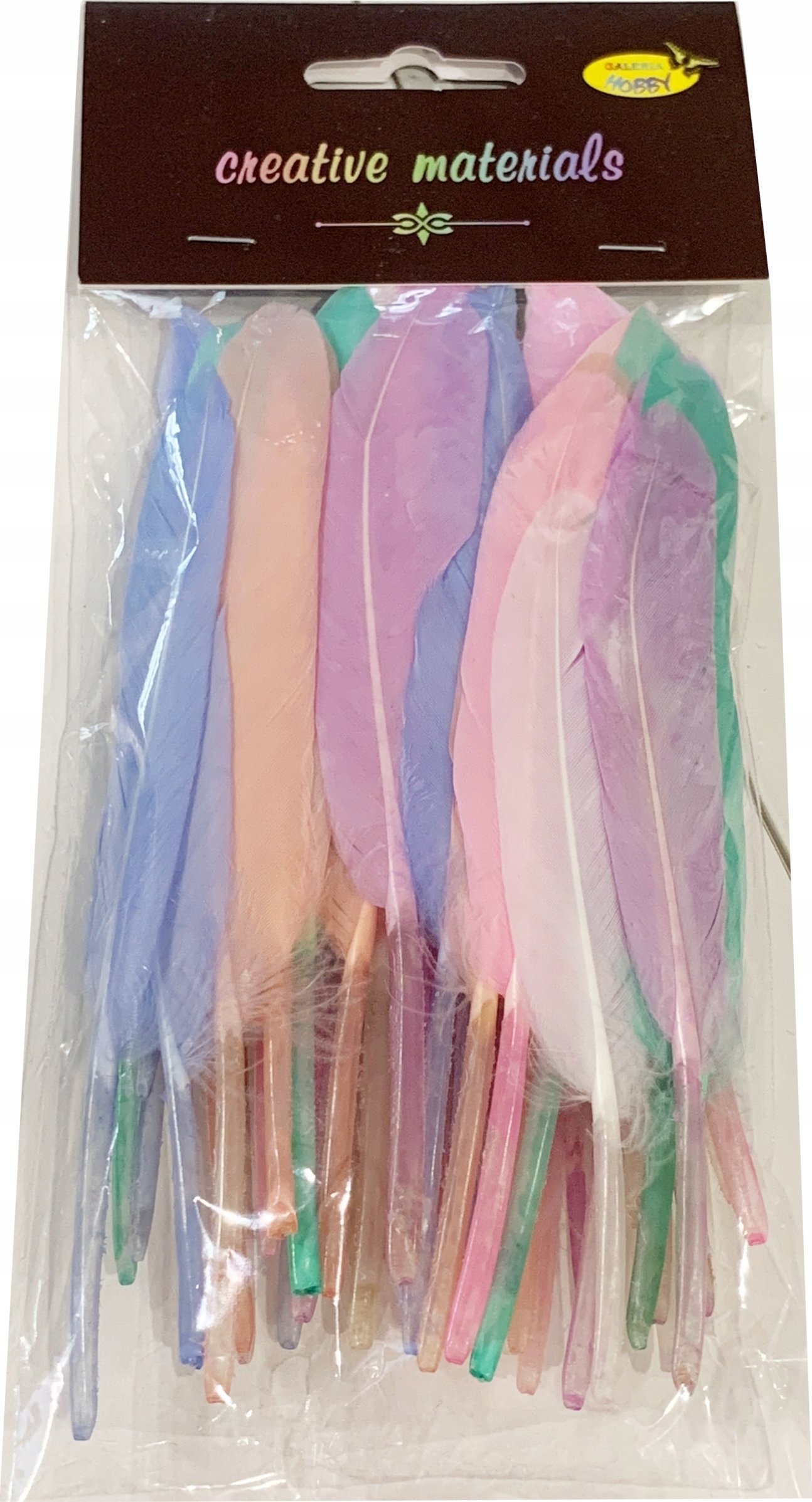 Teka Piórka twarde jasnoróżowe 10szt