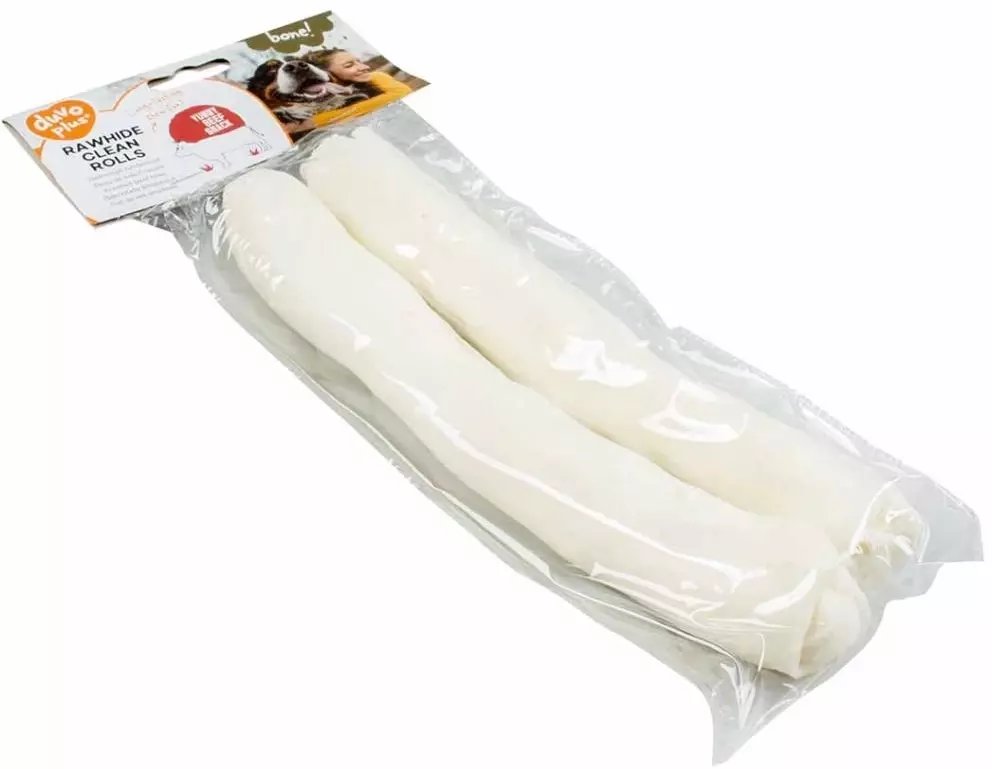 Duvo+ Biały związany gryzak w kształcie rolki 25cm/ 2szt / 6 / 48