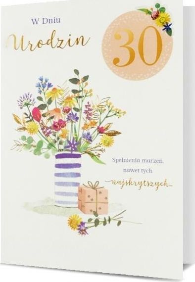 Pan Dragon Karnet B6 Urodziny (wymienne cyfry) HM200-2449