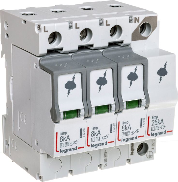 Legrand Ogranicznik przepięć B+C 3P+N 8kA 1,3kV ON 300 412257